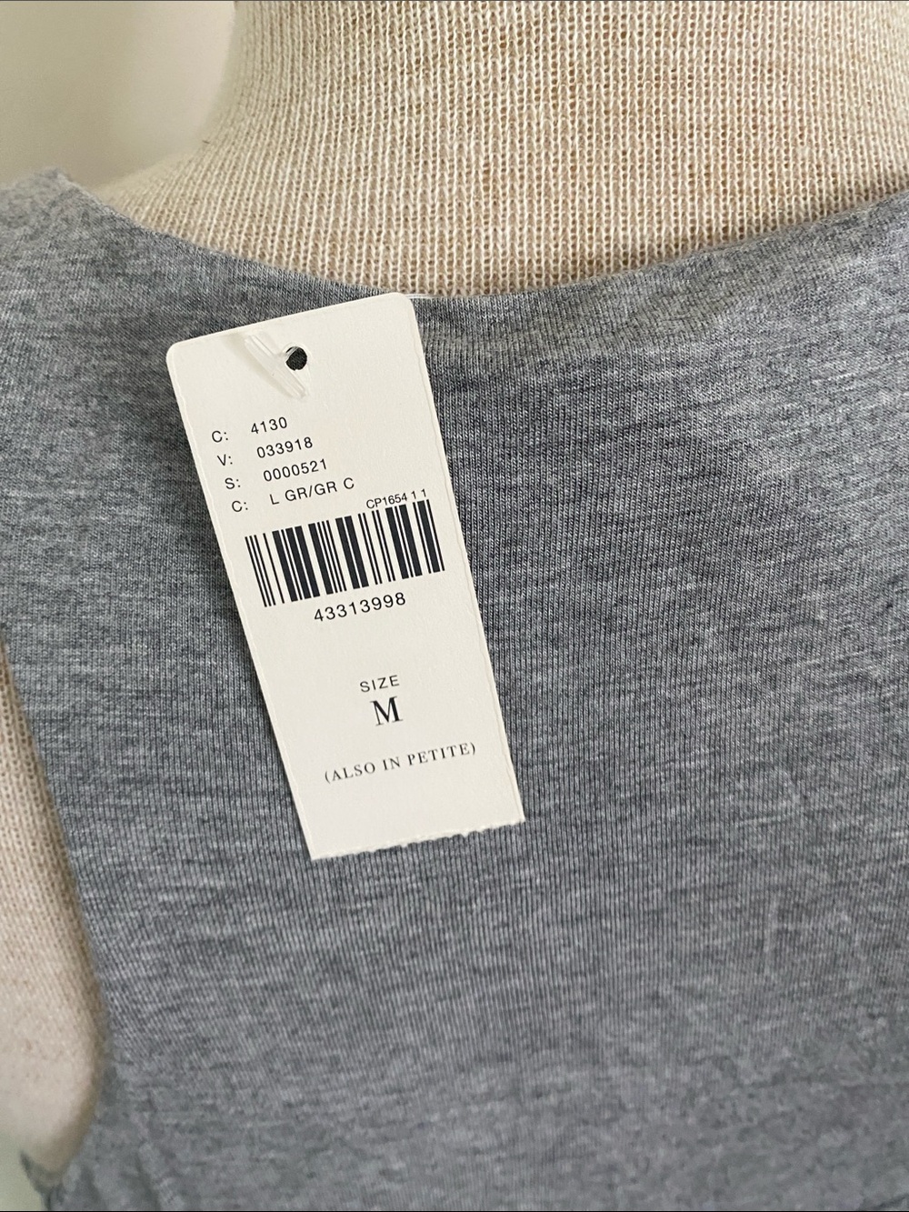 New! Maeve Anthropologie gray midi jersey knit dress. Size M - Picture 7 of 11
